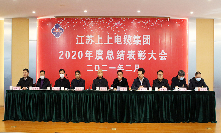 新利体育luck18电缆视频直播召开2020年总结表扬大会